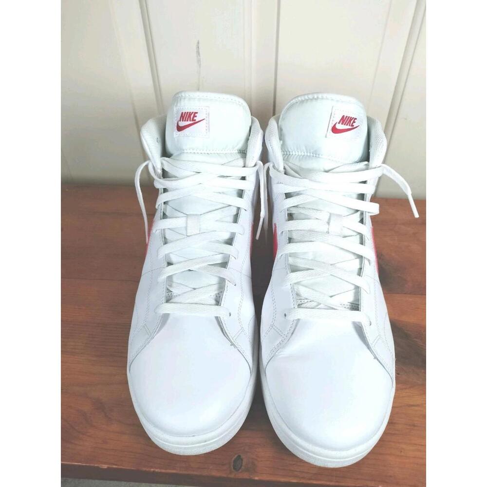 Nike Court Royale‎ 2 Mid White University Red Men's Size 14 CQ9179-101